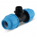 Marlin 32mm MDPE Tee x 1'' Male BSP